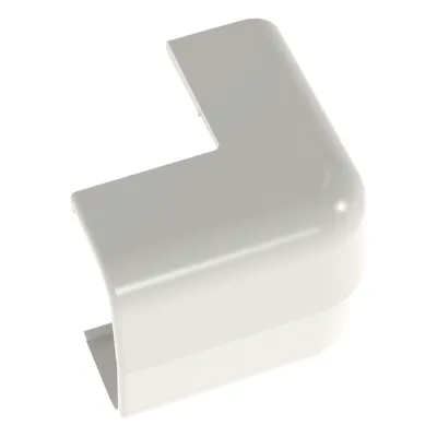 Esquinero exterior, para uso con canaleta LD5, material ABS, Color Blanco Mate