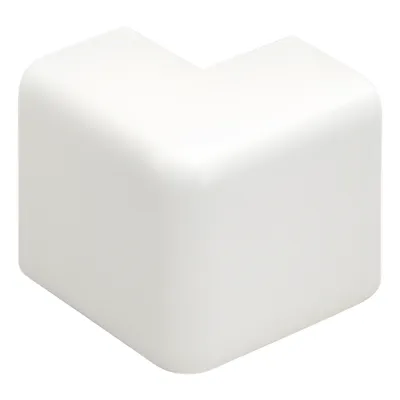 Esquinero exterior, para uso con canaleta LD10, material ABS, Color Blanco Mate