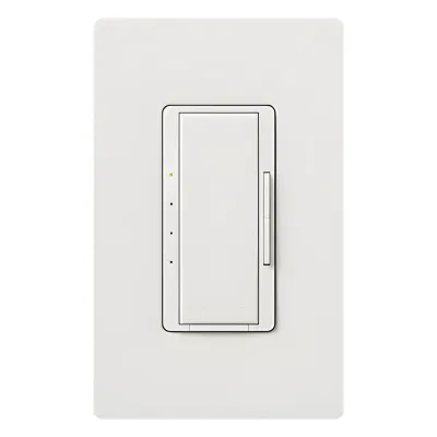 Control de pared para velocidad de ventilador de techo, 4 velocidades silenciosas más apagado, 120 V y 2 A, inalámbrico Clear Connect, para sistema RadioRA 2