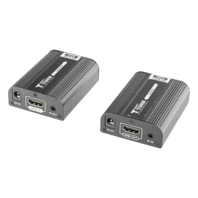 Kit Extensor HDMI para distancias de 30 metros / Resolución 4K x 2K@ 30 Hz/ Cat 6, 6a y 7 / HDCP2.2 / HDMI 2.0 / Soporta PCM, HDbitT / Soporta control remoto del equipo fuente.