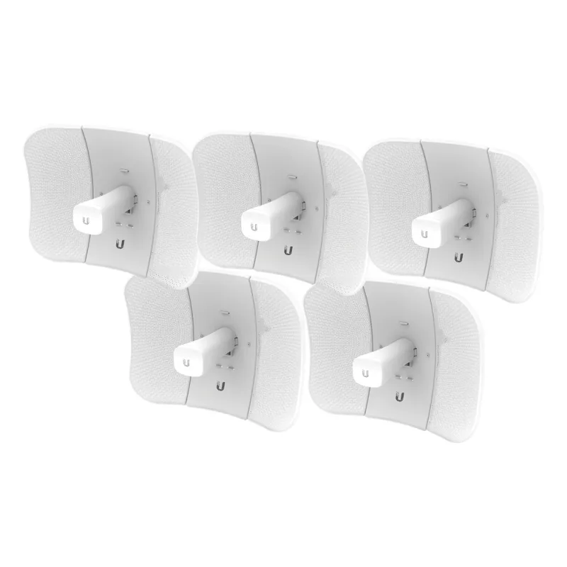 Kit de 5 LiteBeam 2x2 MIMO airMAX AC GEN2 CPE hasta 450 Mbps, 5 GHz (5150 - 5875 MHz) con antena integrada de 23 dBi
