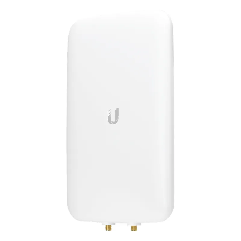 Antena sectorial simétrica UniFi, doble banda con apertura de 90° en 2.4 GHz (10 dBi) y 45° en 5 GHz (15dBi)