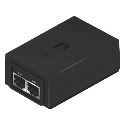 Adaptador PoE Ubiquiti de 48 VDC, 0.5 A, Fast Ethernet (10/100 Mbps)