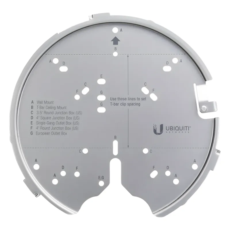 Montaje profesional para Access Points UniFi de plato (AC-PRO/AC-LR/AC-HD/U6-LR/U6-PRO/otros).