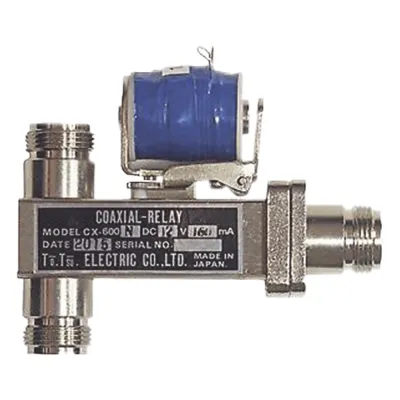 Relevador Coaxial para Antena SPDT, 10-14 Vcc (12 Vcc Nom.), 160 mA, 500 Watt a 1 GHz.