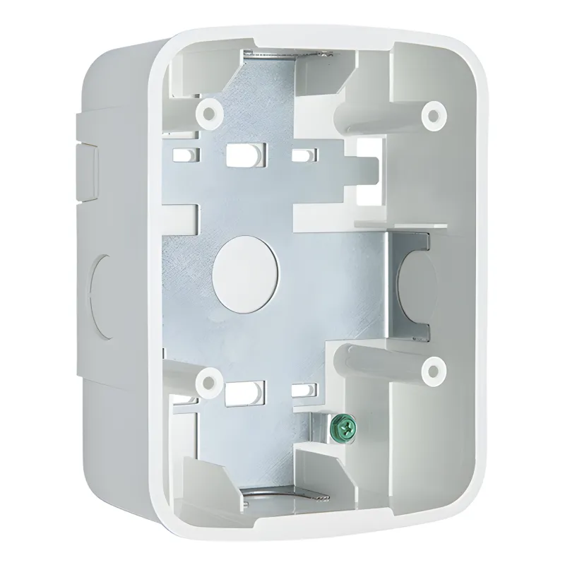 Caja de Montaje en Pared para Bocina y Bocina con Lampara Estroboscopica, Color Blanco
