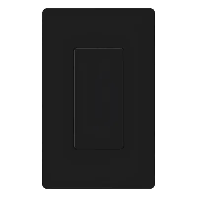 Inserto ciego Satin Colors para cubrir aperturas tipo designer sin usar en placas de pared Claro, instalación a presión sin tornillos visibles, acabado satinado Midnight