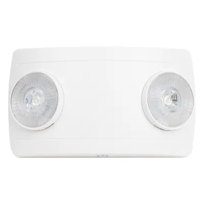 Luz de Emergencia LED / Doble LED 1W 150 lúmenes / Batería Ni-Cd 3.6V 900mAh / 90 min Autonomía / Voltaje Universal 127-240 VAC / UL 5VA / Blanco