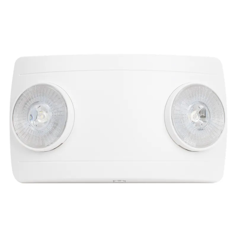 Luz de Emergencia LED / Doble LED 1W 150 lúmenes / Batería Ni-Cd 3.6V 900mAh / 90 min Autonomía / Voltaje Universal 127-240 VAC / UL 5VA / Blanco