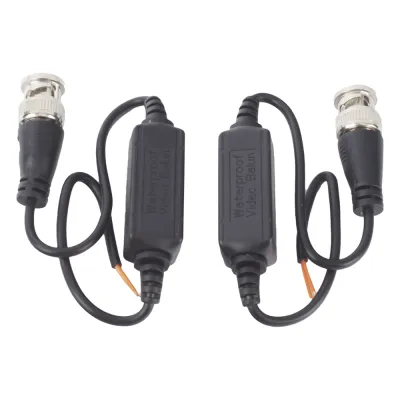 Kit de Transceptores (Baluns) para EXTERIOR TurboHD Hasta 4K HD-TVI / HD-CVI / AHD / CVBS / COAXITRON / AUDIO POR COAXITRON / Menu OSD / CONECTORES 100% COBRE / Con Cable RF Blindado. Distancia de hasta 200 m en 4K. Calidad PREMIUM