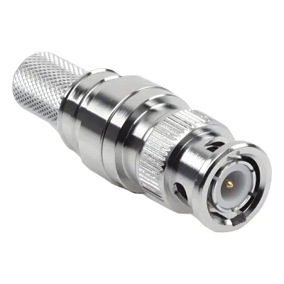 Conector BNC Macho Plegable con Pin Cautivo para Cables RG8 - LMR400