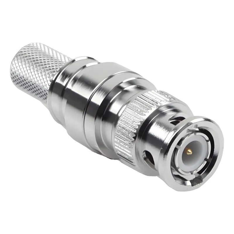 Conector BNC Macho Plegable con Pin Cautivo para Cables RG8 - LMR400