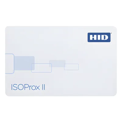 Tarjeta de Proximidad ISOProx II HID (Delgada) Perforada Horizontalmente / Garantía de por Vida/ 1586/1386