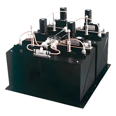 Combinador dB SPECTRA de 5 Canales en Panel para Rack 19", 380-400 MHz, 100 kHz de Sep. N Hembras.