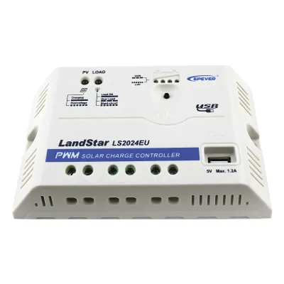 Controlador Solar PWM 12/24 V 20 A, Salida USB
