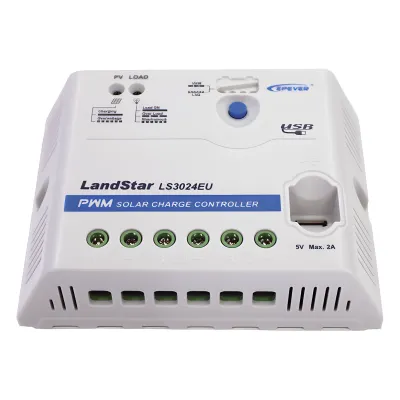 Controlador Solar PWM 12/24 V 30 A, Salida USB
