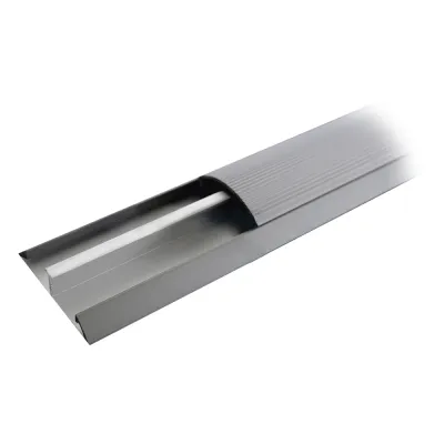 Ducto de media caña de aluminio, tramo de 2.5m de largo (8801-80300)