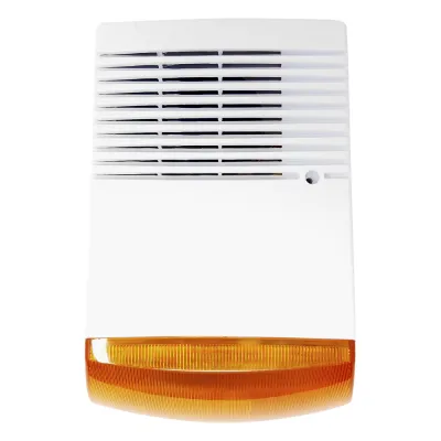 Sirena Estrobo para Exterior / 120 dB / IP65 / Luz Intermitente / Anti-Sabotaje