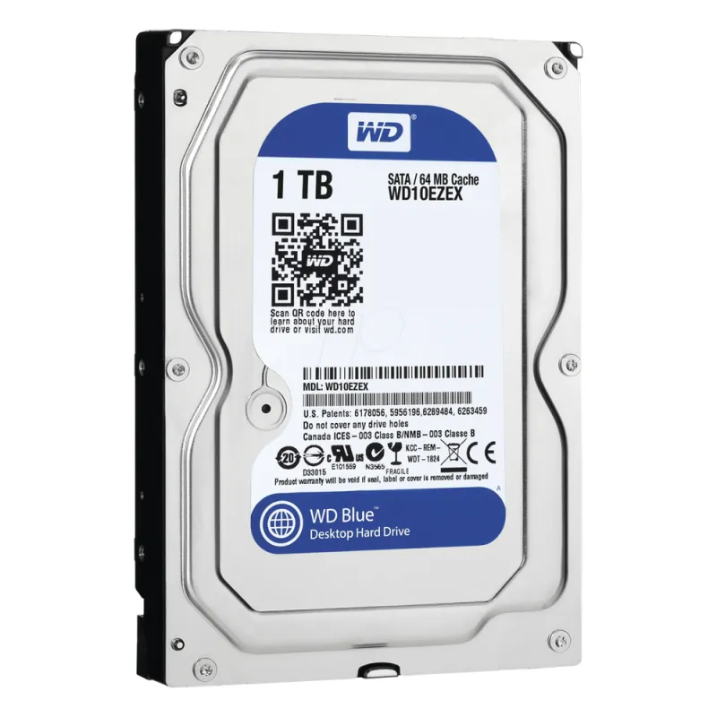 Disco duro Blue de 1 TB / 7200 RPM / Recomendado para PC / Uso 8-5 / 1 Años de Garantia