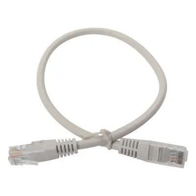 Cable de Parcheo UTP Cruzado Cat6 0.4 Metros (1.31 Pies) - Gris