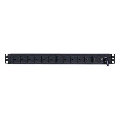 PDU Básico Para Distribución de Energía, Con 12 Tomas NEMA 5-15R Traseras, 1UR, 15 Amp, 120 Vca