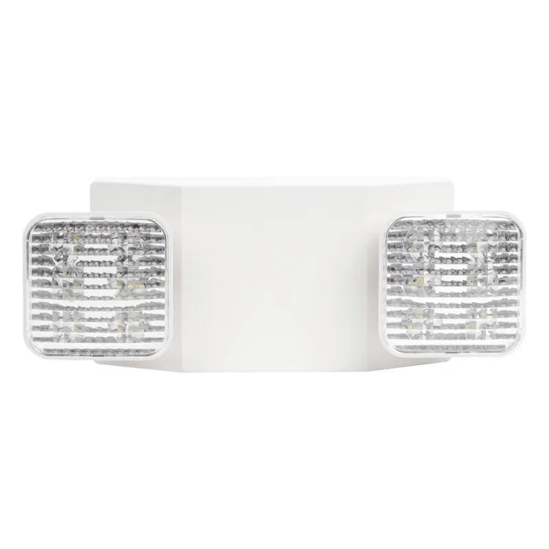 Luz LED de Emergencia / Doble LED 1W / 150 Lúmenes / Voltaje Universal 127-277 VAC / Batería Ni-Cd 3.6V 900mAh / UL 5VA / 90 min Autonomía