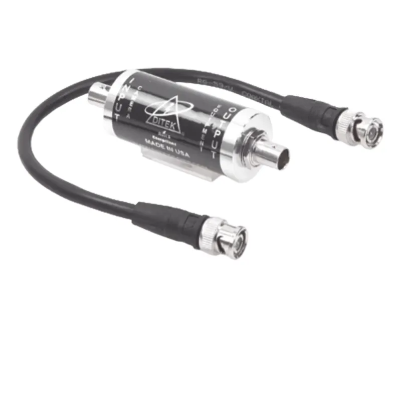 Protector Coaxial BNC / 20,000 A / 75 Ohms / 0-10 MHz / Cámaras Analógicas y PTZ