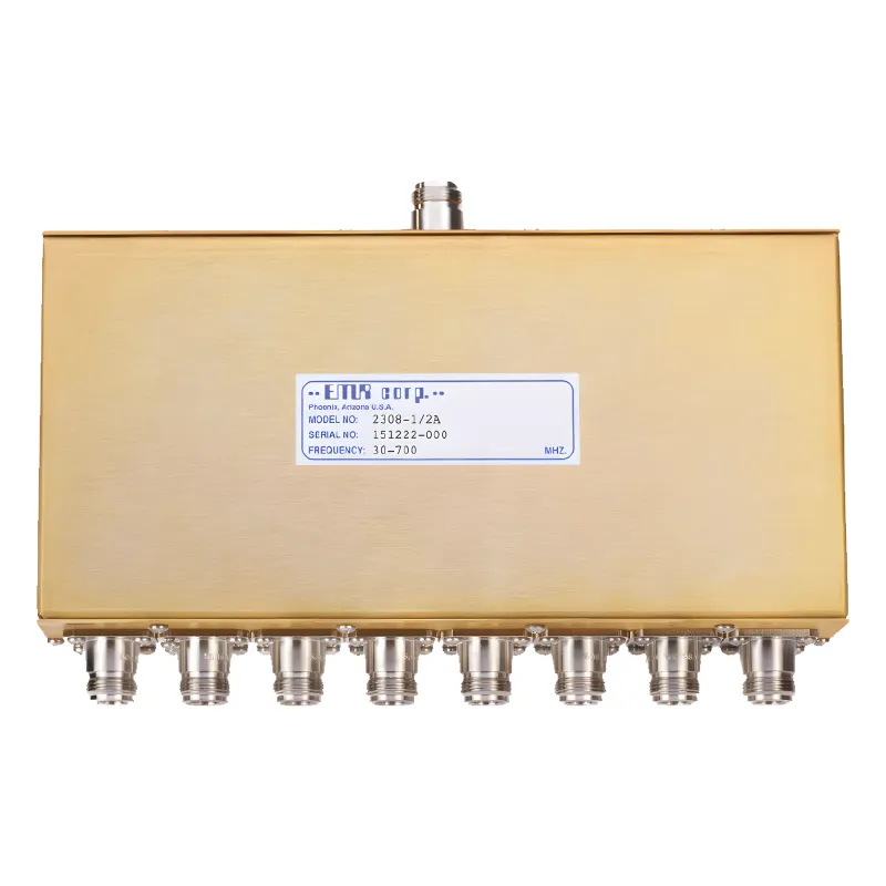 Divisor de Potencia EMR de 8 Vías, 30-700 MHz, 0.5 Watt, Conectores N Hembra.