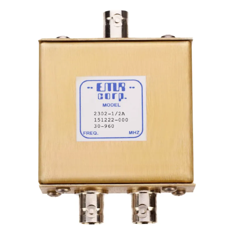 Divisor de Potencia EMR de 2 Vías, 30-960 MHz, 0.5 Watt, Conectores BNC Hembra.