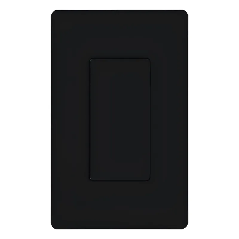 Inserto ciego color negro para cubrir aperturas estilo Designer sin usar en placas de pared Claro, acabado brillante