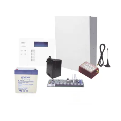 Kit de panel de alarma de intrusión de 8 zonas cableadas y hasta 40 inalámbricas, con teclado, comunicador celular 4G LTE-M y batería