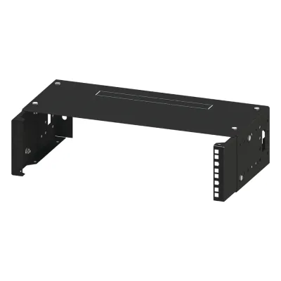 Rack Abierto de montaje en Pared, de 19in, Profundidad Ajustable (8" a 12") de 2.5 Unidades de rack, con Capacidad de Crecimiento.
