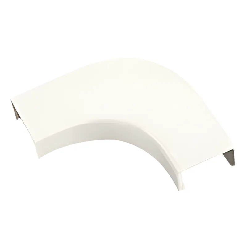 Curva de radio controlado, para uso con canaleta LD3, material ABS, Color Blanco Mate