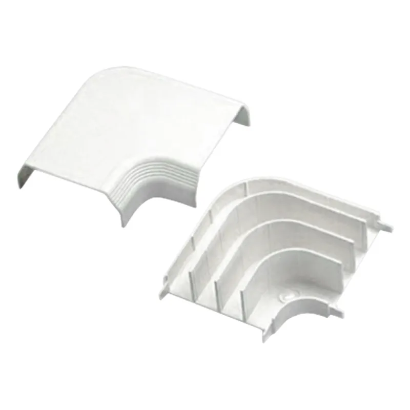 Curva de radio controlado, para uso con canaleta T70, Material PVC Rígido, Color Blanco Mate