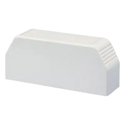 Tapa final, para uso con canaleta T70, Material PVC Rígido, Color Blanco Mate