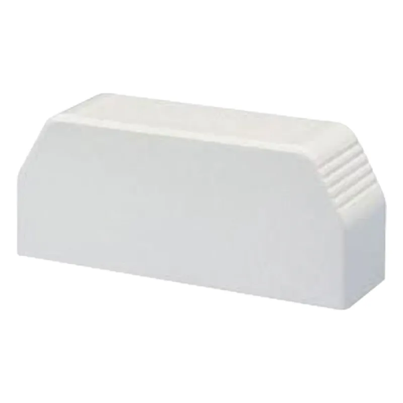 Tapa final, para uso con canaleta T70, Material PVC Rígido, Color Blanco Mate