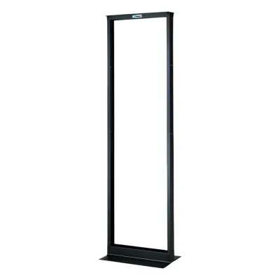 Rack de Dos Postes Estándar de 19 in, Rieles Numerados y Roscados #12-24, Fabricado en Aluminio, 42 Unidades de Rack, Color Negro