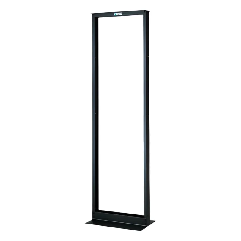 Rack de Dos Postes Estándar de 19 in, Rieles Numerados y Roscados #12-24, Fabricado en Aluminio, 42 Unidades de Rack, Color Negro