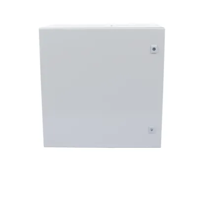 Gabinete de Acero IP66 Uso en Intemperie (600 x 600 x 300 mm) con Placa Trasera Interior Metálica y Compuerta Inferior Atornillable (Incluye Chapa y Llave T).