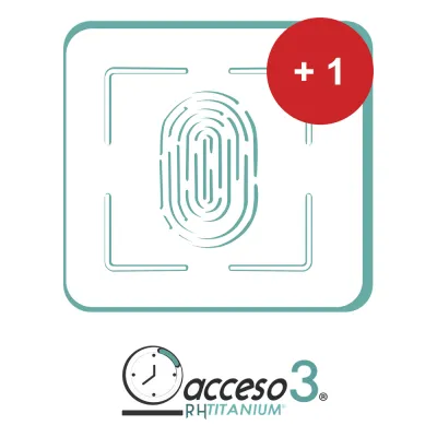 [BAJO PEDIDO] Expansión (Checador adicional) para Software de Tiempo & Asistencia compatible con SISTEMAS DE NOMINA / Acceso3 - TITANIUM