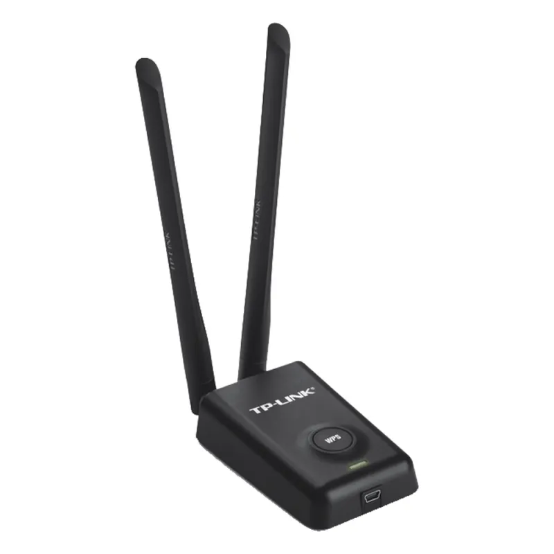 Adaptador de alta potencia USB inalámbrico/ WiFi N 300 Mbps / Frecuencia de 2.4 GHz / 2 Antenas Externas de 5 dBi / Compatibilidad Windows y Linux