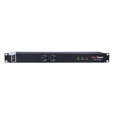 Supresor de Picos de 1800J En Rack Con 2 Tomas NEMA 5-20R y 10 NEMA 5-20R Traseras Con Circuit Breaker de 20A, Clavija NEMA 5-20P