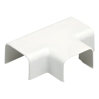 Conexión en "T", para uso con canaleta LD5, material ABS, Color Blanco Mate
