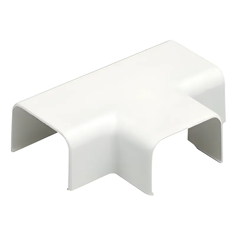 Conexión en "T", para uso con canaleta LD5, material ABS, Color Blanco Mate