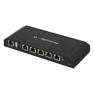 EdgeSwitch 5XP Administrable de 5 Puertos Gigabit PoE de 24 V Pasivo, con funciones avanzadas de Capa 2