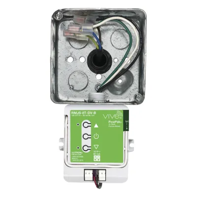 Módulo de atenuación inalámbrico PowPak con control 0-10 V, 8 A, 120/277 V, para balastros y drivers LED, compatible con controles Pico, sensores Radio Powr Savr y hub Vive