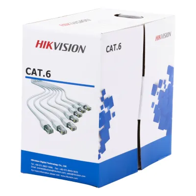Bobina de Cable de 305 Metros (1000 Pies) Cat 6 / 100% Cobre / Color Blanco / Uso en Interior / PVC