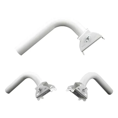 Montaje universal flexible para instalación en poste o pared, compatible con equipos Ubiquiti, Mimosa, Cambium y Altai
