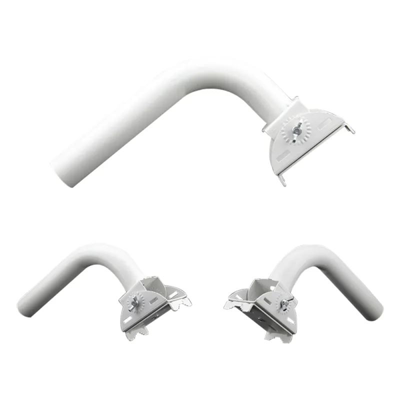 Montaje universal flexible para instalación en poste o pared, compatible con equipos Ubiquiti, Mimosa, Cambium y Altai