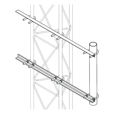 Brazo Lateral Liviano para Tramo STZ30G Galvanizado por Inmersión en Caliente.
